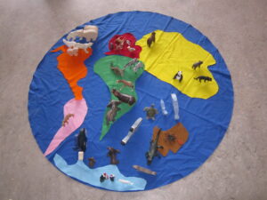 Wir haben die Kontinente der Erde anschaulich dargestellt.