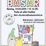 Plakat Kinder Second-Hand-Basar am 14.04.2024