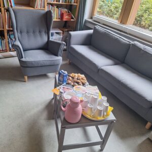 Das Elterncafé lädt zum verweilen während der Eingewöhnung ein.